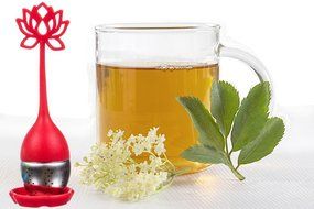 Lotus Flower Loose Leaf long-handled Tea Infuser - Genuine Best Tea Scoop Strainer for Herbal, Weight-Loss, Detox... N6