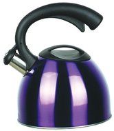 Strauss Stainless Steel 2.6 Quart Whistling Tea Kettle - Induction Ready - Purple