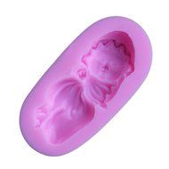 JLHua Cute Sleeping Baby Angel Shape Silicone Cake Mold Fondant Decorating Baby DIY Mould Pastry Mould