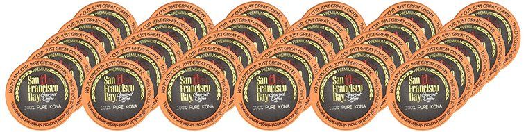 San Francisco Bay One Cup, Pure Kona, 30 Single Serve Coffees N2