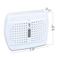 Mini Dehumidifier, Topist Wireless Dehumidifier Renewable Low Energy Consumption Moisture Absorber Whisper Air... N2