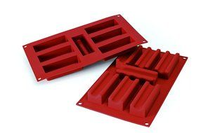 Silikomart Marsigliese Marseilles Mould, 35 x 35mm, Terracotta