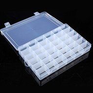 Free Shipping Useful 36 Grid Plastic Adjustable Jewelry Organizer Storage Box Container Case High Quality