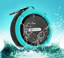 Mondpalast Blue Mini bluetooth V 3.0 + A2DP ISSC Stereo Bass wireless Speaker 5W Rechargeable 145g IPX5 waterproof... N5