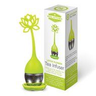 Lotus Flower Loose Leaf long-handled Tea Infuser - Genuine Best Tea Scoop Strainer for Herbal, Weight-Loss, Detox... N10