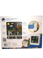 Lacrosse Color Wireless Automic Weather Station, Atomic Alarm Clock. N2