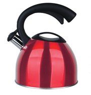 Strauss Stainless Steel 2.6 Quart Whistling Tea Kettle - Induction Ready - Purple N3