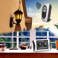 Qooltek Multi-functional Digital Color LCD Screen Indoor/Outdoor 433MHz Wireless Weather Forecast Station Clock... N5