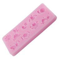 Kobwa(TM) Baby Shower Theme 3D Shoe Shape Silicone Cake Mold Candy Jelly Fondant Making Mold Tools (Pink) with... N19