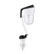 Portable Ultrasonic Air Fresher Car Air Humidifier with Dual USB Changer by EarthSave (Black) N4