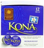 Copper Moon Kona Blend Single Cup Pod, 40 Count for Keurig K-cup Brewers N34