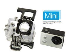 Mira-Tech Waterproof Action Camera 12MP 1080P HD with 2 Batteries and Free Accessories Kit (Silver)