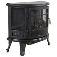 Portable Electric Fireplace Stove Heater Realistic Flame Corner Unit Modern - P2