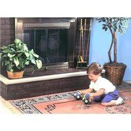 2 Pcs 9.5 Inch Side &amp; 1 Pc 81 Inch Trimmable Flame Retardant Soft Padding Fireplace Guard for Sharp Edges &amp; Corners N2