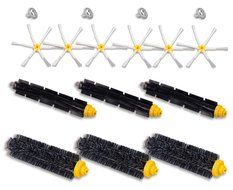 Hongfa Irobot Roomba Brush Kit 6-armed Side Brush, Flexible Beater Brush and Bristle Brush for Irobot Roomba 700... N6