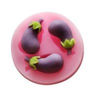 Longzang vegetables eggplant F0521 Fondant Mold Silicone Sugar mold Craft Molds DIY gumpaste flowers Cake Decorating