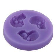 Kobwa(TM) Baby Shower Theme 3D Shoe Shape Silicone Cake Mold Candy Jelly Fondant Making Mold Tools (Pink) with... N22