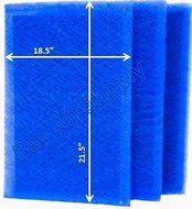 Dynamic Air Cleaner Replacement Filter Pads 20X24 Refills (3 Pack)