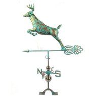 The Urban Port C215-123112 Antique Majestic Copper Deer Weathervane by Urban Port