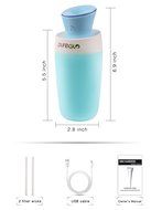 pureGLO USB Mini Humidifier - 250ML Ultrasonic Cool Mist Travel Portable Air Purifier - Quiet Personal Humidifier... N3