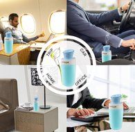 pureGLO USB Mini Humidifier - 250ML Ultrasonic Cool Mist Travel Portable Air Purifier - Quiet Personal Humidifier... N4
