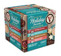 Victor Allen Coffee Holiday Favorites Coffee &amp; Hot Cocoa Mix Single Serve K-cup, 54 Count (Compatible with 2.0...