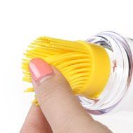 ONLADY&reg; Creative Dual-purpose High-temperature Resistance Silicone Bottle Brush Baster for BBQ Yellow N7