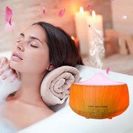 Aromatherapy Essential Oil Diffuser,Anskp 250ml Wood Grain Ultrasonic Cool Mist Whisper-Quiet Humidifier with... N2