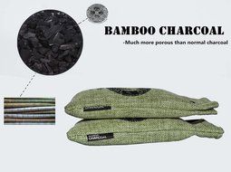 Natural Bamboo Charcoal Bag, Shoe Deodorizer, Car Deodorizer, Air Purifying Bag, Odor Eliminator 75g*2 N12