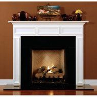 Danbury Fireplace Mantel Surround Shelf Length: 66.5", Finish: White
