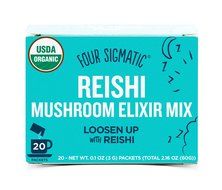 Lion&rsquo;s Mane Mushroom Elixir Mix by Four Sigmatic (20 Count) &ndash; Helps Improve Memory, Concentration &amp; Focus &ndash; Safe... N17