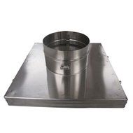 HomeSaver 4" UltraPro/Pro 13" x 13" 304 Alloy Terra Cotta CollarPlate