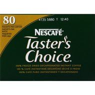 Nescafe Coffee, Taster's Choice Decaf Stick Pack, 4.79 Ounce Package, 80 Count N14