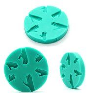 Mochiglory Palm Hand Shape 3D Fondant Cake Decorating Silicone Mould DIY Baking Mold N7