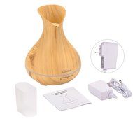 Litake 400ml Cool Mist Air Humidifier Ultrasonic Aroma Essential Oil Diffuser Wood-Grain Whisper Quiet Operation... N3