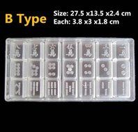 Lariy Chocolate Maker Food-Grade PC /Silicone Chocolate Mold Chinese Mahjong N5