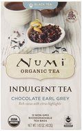 Numi Organic Indulgent Tea, Chocolate Rooibos, Caffeine Free Herbal Teasan, 12 Count Tea Bags (Pack of 3) N8