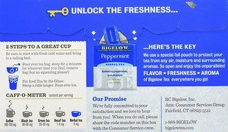 Bigelow Tea Herb Tea Peppermint -- 20 Tea Bags