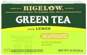 Bigelow Decaffeinated Green Tea with Lemon, 20-Count Boxes (Pack of 6) N3