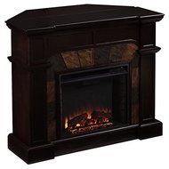 Upton Home Hollandale Espresso Stacked Electric Fireplace N5