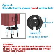 Mounting Dream MD5401 Height Adjustable Speaker Stands Mounts, Two in One Floor Stands, Heavy Duty Base and ExtendableTube...