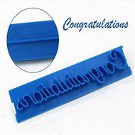 Generic 6PCS DIY Decorating Fondant Cutter Sugarcraft Mould Happy Birthday Cake Mold Letter N7