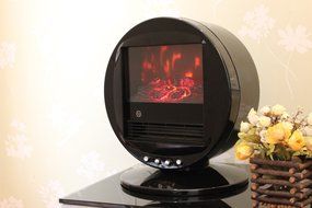 WBM HH-2001R Himalayan Heat 1500W Electric Fireplace Heater N3
