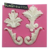 Funshowcase Baroque Style Curlicues Scroll Lace Fondant Silicone Mold for Sugarcraft, Cake Border Decoration,... N7