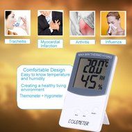 Digital Hygrometer Wet Humidity Thermometer Temperature Meter LCD Display N7