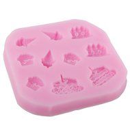 Kobwa(TM) Baby Shower Theme 3D Shoe Shape Silicone Cake Mold Candy Jelly Fondant Making Mold Tools (Pink) with... N23