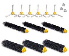 Hongfa Irobot Roomba Brush Kit 6-armed Side Brush, Flexible Beater Brush and Bristle Brush for Irobot Roomba 700... N16