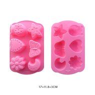 Dealglad 6 Cavity Insects Butterfly Moon Star Shaped 3D Silicone Cake Fondant Chocolate Ice Cube Soap Decorating... N6