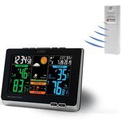 La Crosse Technology C83349 Wireless Atomic Digital Color Forecast Station with Alerts, Black