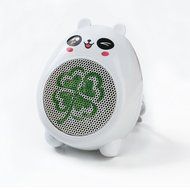New Mini Quiet Table Top Portable Fan Air Conditioning Fan Hot air fan Heater Space Heater Heating device (White)